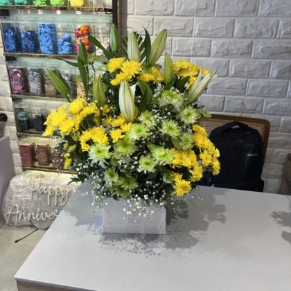 Lush Sunshine Floral Arrangement