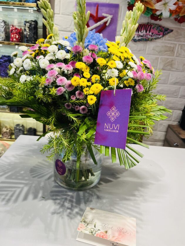 Cheerful Bloom Jar Arrangement