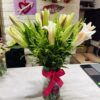 Serene Lily Bloom – Elegant Vase Arrangement
