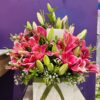Majestic Pink Lily Arrangement